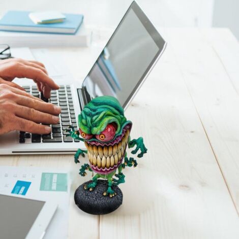Statue Décorative Halloween Monster Résine Green 15cm Ornements 2 Modèles Famille Chambre Bureau Petit (1/5)