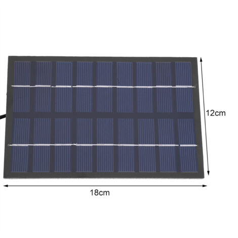 Pompe à eau solaire 18V 1.8W - Pompes pour bassin de jardin, fontaine, aquarium - Pompe solaire Black PET 165L/h 60cm max