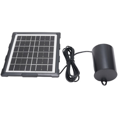 Pompe à Oxygène Aquarium Solaire avec 3 Modes 60H Autonomie ABS IP65 pour Fontaine Bassin (1/5)