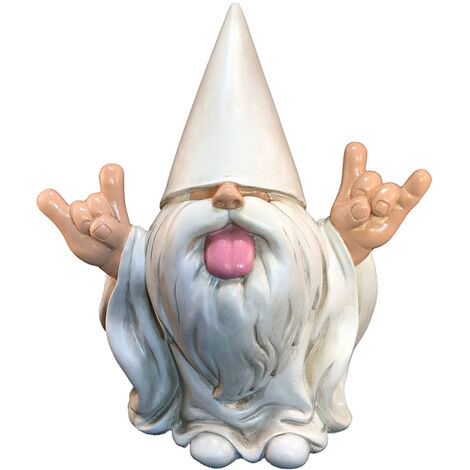 Statue de jardin gnome en résine, décor extérieur/intérieur durable, bonne chance pour maison et jardin (1/5)