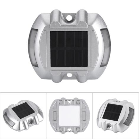 Balise Solaire LED pour Route - [6 LED] - Étanche IP67 - Aluminium Coulé - Illumination automatique pour Allées et Chemins (1/5)