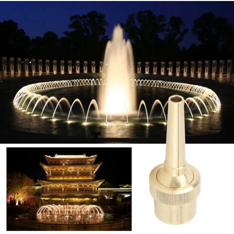 Jet Direct - G1.5inch - Robinet de fontaine en laiton ajustable avec joint sphérique et raccord femelle pour bassin jardin (1/5)