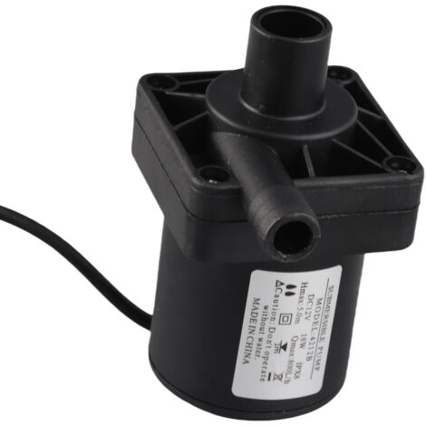 Pompe à eau DC brushless submersible et de surpression 12V/24V - Haute température résistance (70°C) - Flux 700L/h et hauteur max 5m - Silencieux et écoénergétique pour aquarium, fontaine, système sol (1/5)