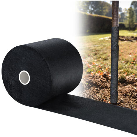 Panneau de protection élargi noir pour arbres [Non-woven] [10 cm x 40 m] Bandage isolant contre le gel et la chaleur (1/2)