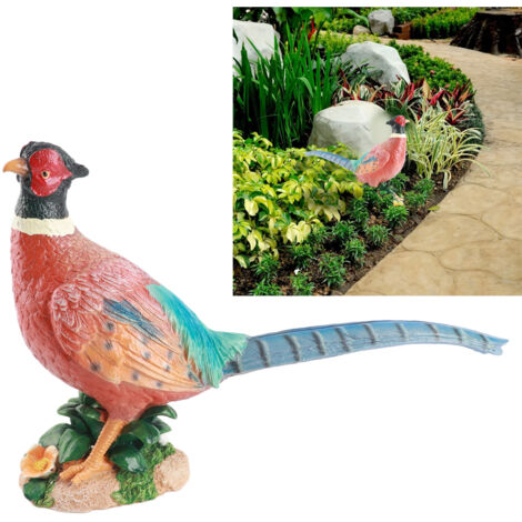 Statue de jardin résine - Pheasant décoratif simulation - Décor d'extérieur premium - Ornement pour jardin et cour (1/5)