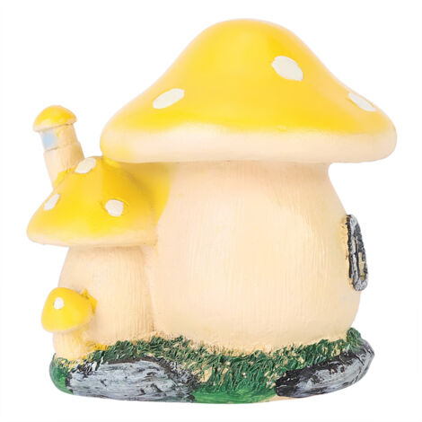 Décor Miniature Champignon Résine Artisanale pour Bonsai et Jardins Miniatures, Ornement Maison Décoratif, Dimensions 10x8x9.5cm (1/5)