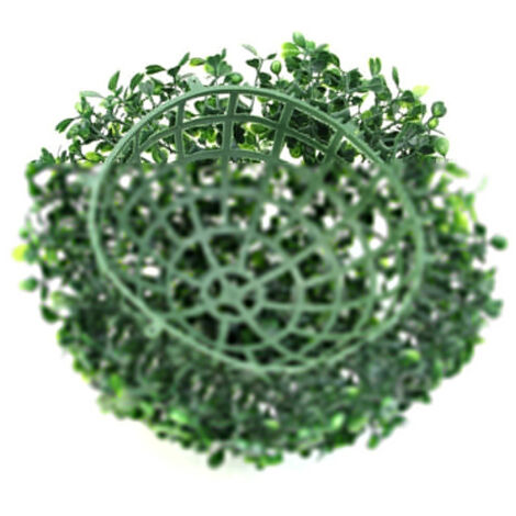 Boule artificielle de verdure en plastique - 1 pcs - Diamètre 10cm-40cm - Décor salon, bureau, fête et mariage (1/5)
