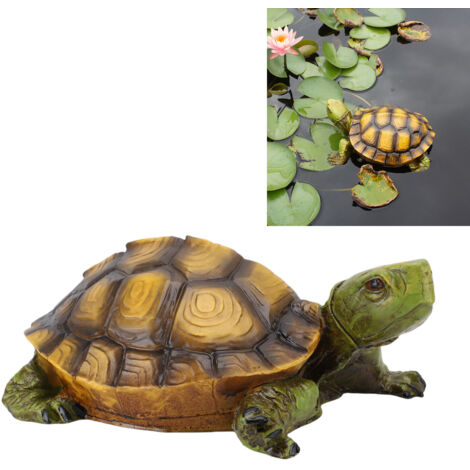 Statue de Tortue Flottante pour Bassin et Décoration Extérieure en Résine Antidérapante et Résistante à l'eau, pour Aménagement de Jardin et Fontaines (1/5)