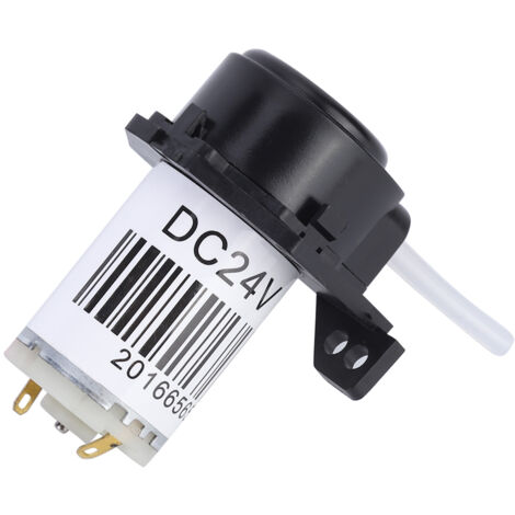 Pompe péristaltique micro à angle droit avec tube silicone pour expériences (24V DC, 0.1-100ml/min) (1/5)