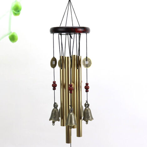 [Wind Chimes] [Carillon de Bois Métallique] [G 19] [Décoration Murale Vintage]