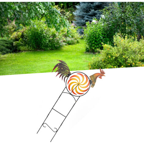 Girouette Décorative à Effet Dynamique - Girouette Coq Métal Fer - Girouette Sculpture Vent pour Jardins Fermes Patios Parcs (1/5)