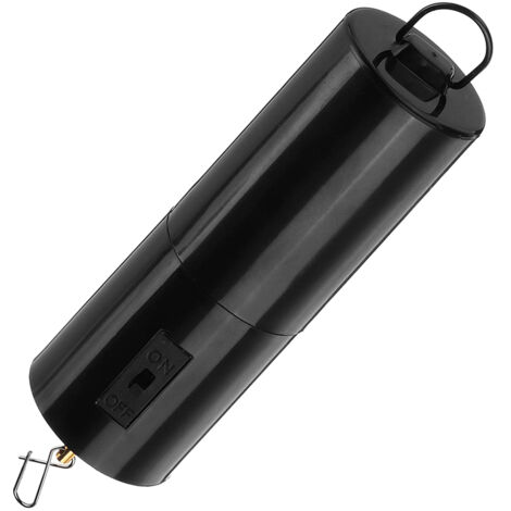 Moteur rotatif suspendu pour carillon mobile à piles - Twirl Motor - Modèle motorisé à clip (15x4,5 cm) avec hanger supérieur, noir, moteur métal/plastique 30 RPM (1/5)