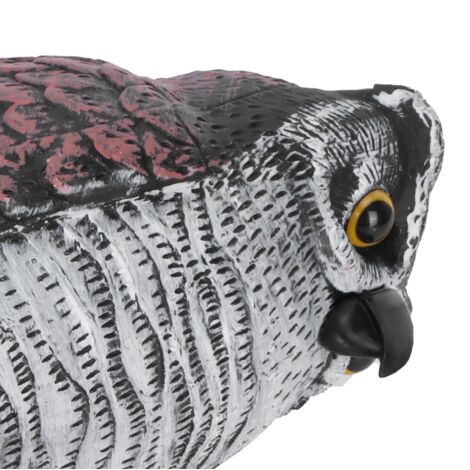 Statue de Chouette Faux Anti-Pigeons ABS Mano1021-1 - Décor de Jardin Imperméable Anti-Oiseaux et Anti-Squirrel avec Décoy de Chasse pour Jardin, Parcs et Cour (1/5)