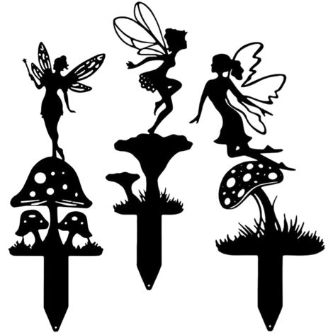 [Décoration de jardin] 3 éléments Stèle angélique de jardin en fer forgé Stèles E, F et I (1/5)