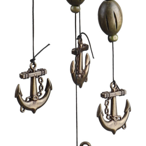Carillon à Vent Suspendu, Tube Métal Alliage Cuivre, Décor Jardin Salon Extérieur G953A 60cm (1/5)