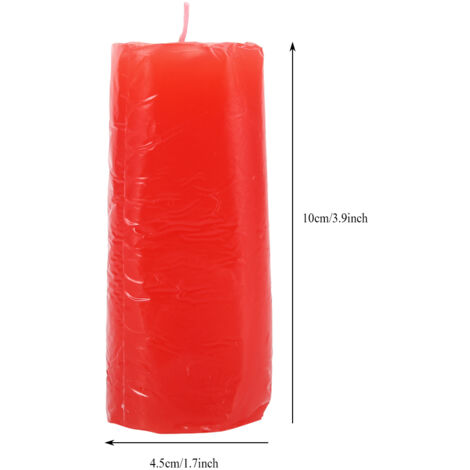 Candle de massage basse température de luxe avec parfum naturel (10 cm, paraffin, rouge) pour couples et adultes (1/5)