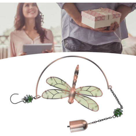 Carillon décoratif dragonfly en fer acrylique durable, design dragonfly, produit 1, dimensions 16.7x12cm, 149g, couleur durable résistant à l'eau. (1/5)