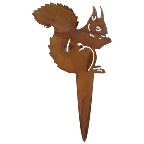 Sculpture métallique pour jardin Souffleur modèle rustique fer forgé décoration animal (1/5)