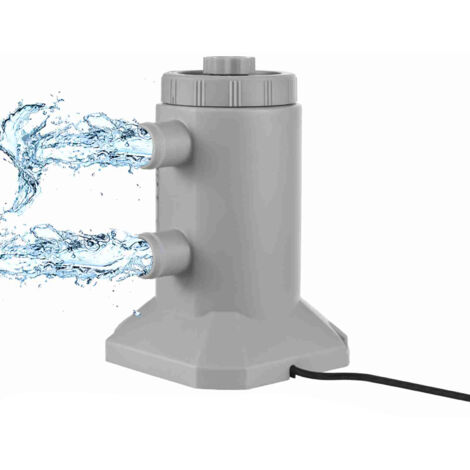 Pompe de Filtration pour Piscine - 75W 2000L/H avec Protection Anti-Surchauffe et Fonctionnement Silencieux, Abs, 210x150mm, Gris, Kit Complet (1/5)