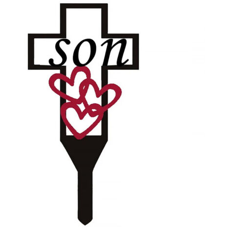 Croix de jardin pour tombe [Jardin] + [Cr] + [Céleste] + [Durable] (1/5)