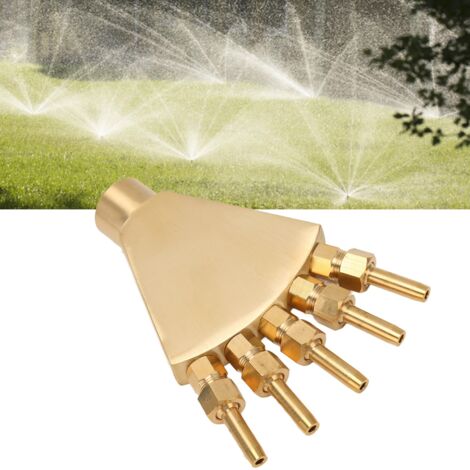 [Buse de Fontaine] Tuyau d'Arroseur G3/4 en Cuivre Ajustable Effet Queue de Paon pour Jardins et Parcs (1/5)