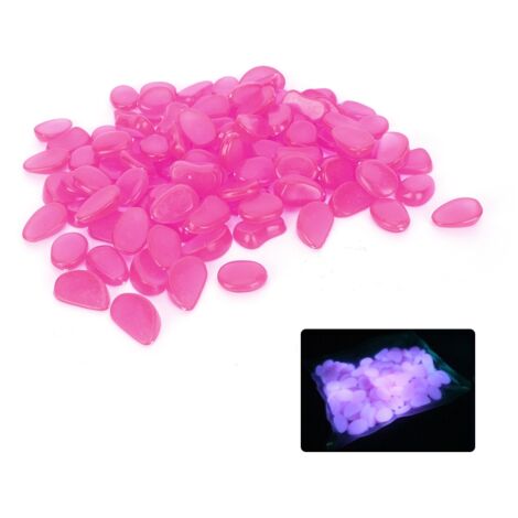 Pierre Lumineux Décoratif Fluorescent Polystyrene - 100 Pièces Bleu, Violet, Rose, Vert, Transparent pour Aquarium, Jardins (1/5)