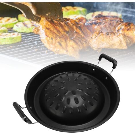 Poêle Barbecue Thai 2 en 1 Antiadhésive Aluminium 35cm Noir