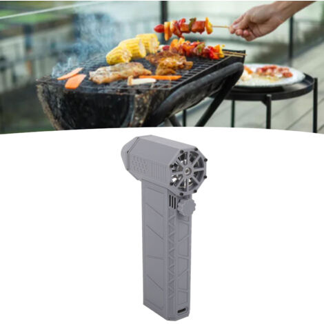 Souffleur Air Jet Mini à Très Haute Vitesse 110000 RPM Portable Turbo, Métal Gris, 14.3x9.3x3.9 cm, Pour Activités Extérieures et Nettoyage Multifonction (1/5)