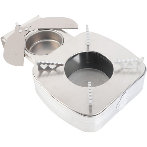 Alcohol Stove Poêle Alcohol Stainless Steel Adjustable Firepower Windproof Drawer Style Burner pour Barbecue Hotpot Outdoors Cooking (1/5)