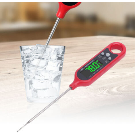 Thermomètre Digital Professionnel et Kit de Voyage pour Chiens (Thermomètre Cuisson avec Longue Pointe IPX6 + Deux Bols Pliable et Portables) (1/5)