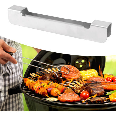 Porte-Outils pour BBQ - Support Spatule Grille Réglable - Ensemble en Acier Inoxydable Résistant à la Chaleur (1/5)