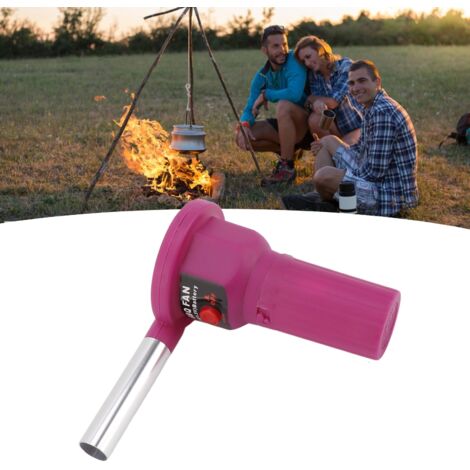 Ventilateur de barbecue portable FD312A 1.5V violet (ABS/Aluminium, sans batterie) (1/5)