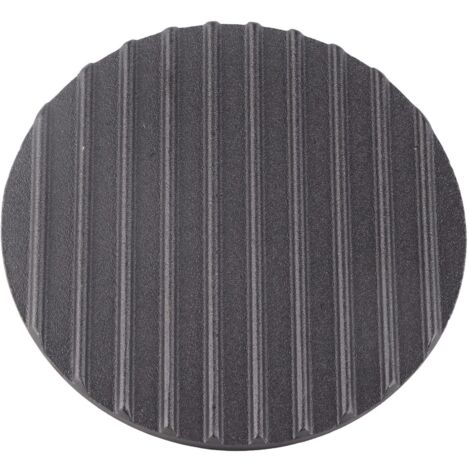 Presse à steak BBQ – outil de pression grill rond en fonte avec manche bois – modèle compact 18x18x8cm – pour viande grillée et légumes (1/5)