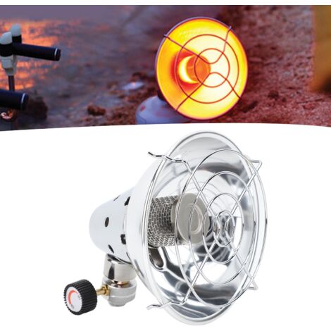 Chauffeur Gaz Portable Mini avec Réglage de Puissance [Mini Gaz Tank Heater] [HeaterGaz] [Model PGH-2024] [Matériel: Inox + Fer] [Diamètre 15cm] [Poids 458g] pour Camping BBQ Pêche (1/5)