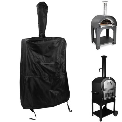 Housse de protection pour four à pizza 170x65x55 cm - Imperméable polyester noir - Protection extérieure anti-poussière (1/5)