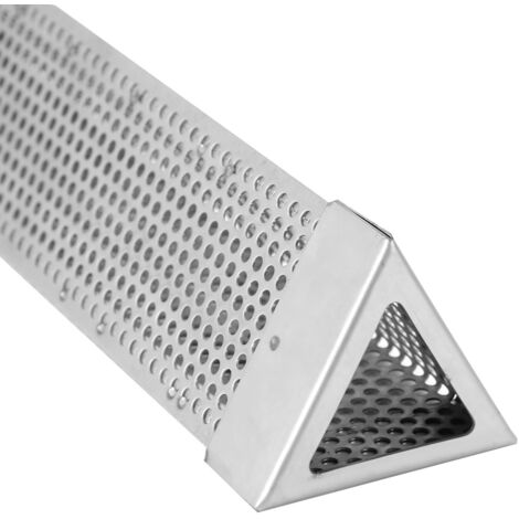 Tube fumoir barbecue triangulaire 12 pouces en acier inoxydable 304 pour grill électrique et charbon (1/5)