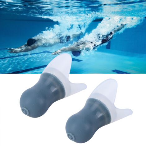 Bouchon d’oreille silicone imperméable avec boîte aluminium - Plurusage : natation, avion, spa, sommeil (1/5)