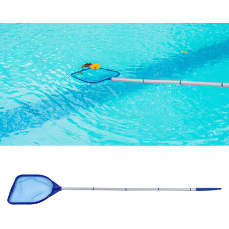 Épuisette de Pool Plastique Robuste Durable Nylon Assemblage Facile Détachable (1/5)