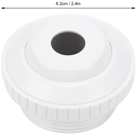 Accessoires pour Piscine et Spa - Jet de Sortie d'Eau à Buse 1.5" (Mâle) - Blanc Plastique 6.2cm (1/5)