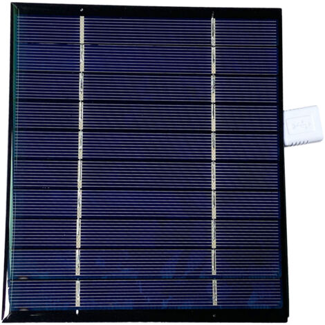 Chargeur Solaire Portable 2.5W/5V Compact avec Port USB pour Smartphone Batterie (1/5)