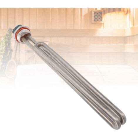 Résistance électrique de chauffage pour chauffe-eau, 1-1/4 inch, 3000W, SUS316, tube immersion remplacement universel, thermostat intégré