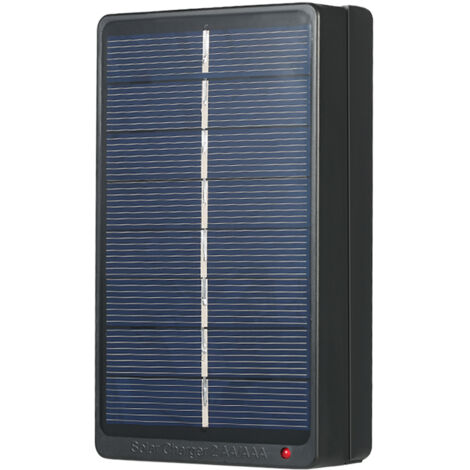 Chargeur Batteries Solaire – Chargeur Batteries AA/AAA avec Panneau Solaire 4V 1W, Indicateur LED et Protection Courant Inverse (1/5)