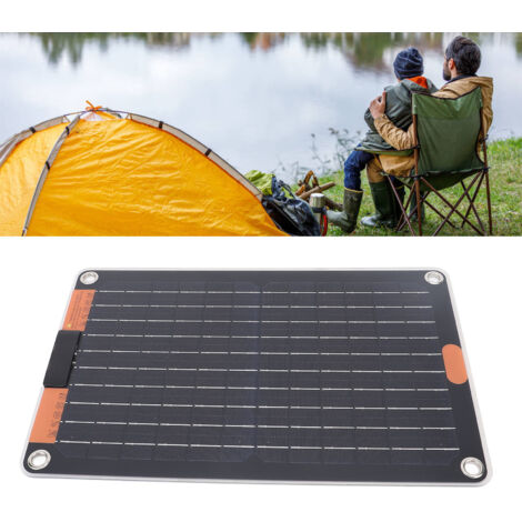 Panneau solaire 15W 5V 2A chargeur portable monocristallin avec double sortie Type C pour téléphone (1/5)