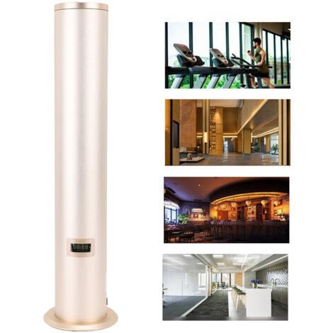 Diffuseur d'Ambiance Professionnel Connecté Bluetooth 500mL, Design Cylindrique Aluminium Champagne, Contrôle APP 4 Timers, Grand Espaces 1500m³