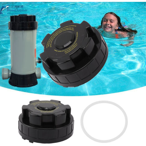 Chlorinator Cover Replacement pour Chlorinator Feeder Hayward CL220 - Couverture avec Joint O Ring, Matière Plastique et Installation Facile
