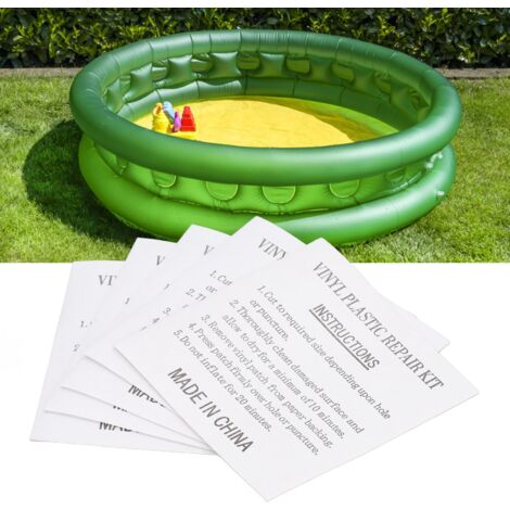 Lot de 50 Autocollants de Réparation Transparents pour Piscine et Jouets Gonflables - Patch Autoadhésif PVC Nylon (6x6cm) (1/5)