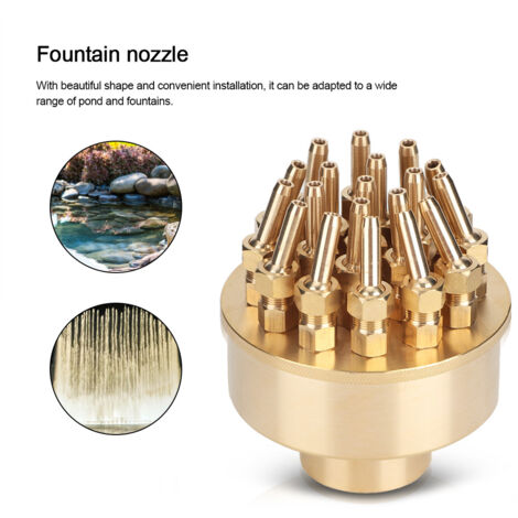 Tête de Pulvérisation Fontaine DN40 3 niveaux en Cuivre - [Pas de marque] - G1-1/2 - Robinet Régulier (1/5)