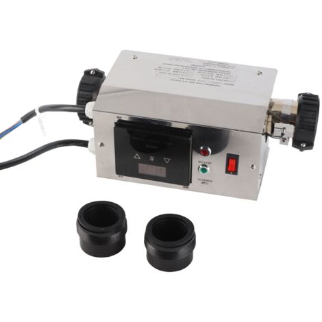 Régulateur de température pour spa - Thermostat numérique chauffant 2KW pour bain à remous - Contrôleur de chauffage pour petits spas en stainless steel (310mm) (1/5)