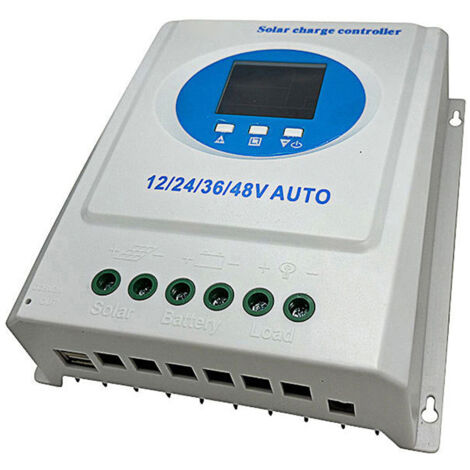 Régulateur MPPT Chargeur Solaire 150A 12V/24V/36V/48V Autoadaptatif avec Écran LCD et Ports USB pour Batterie Li-ion et Plomb-Acide