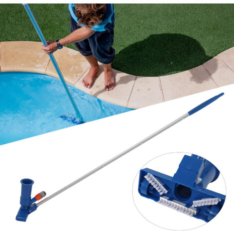 Pinceau Nettoyant pour Piscine [Kit complet] Pompe à Jets avec Brosse et 5 Bras [Portable, Matière Plastique Haute Durabilité] (1/5)